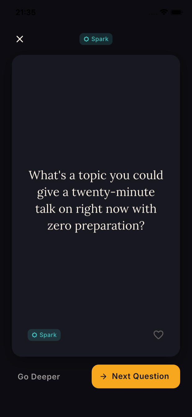 Glowround App Screenshot